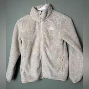 The North Face Girls Suave‎ Oso Fleece Jacket Size S (7/8) Oatmeal